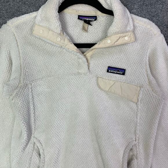 Patagonia White Re Tool Snap T Fuzzy Fleece‎ Jacket Size XS - Picture 4 of 10